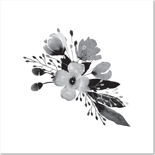 Romantic Floral 1 - BW1 - Full Size Image Wall Art by Paloma Navio